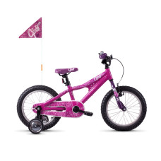 Велосипед Ghost POWERKID 16" , розово-фиолетово-белый, 2021 (арт 18PK1009)
